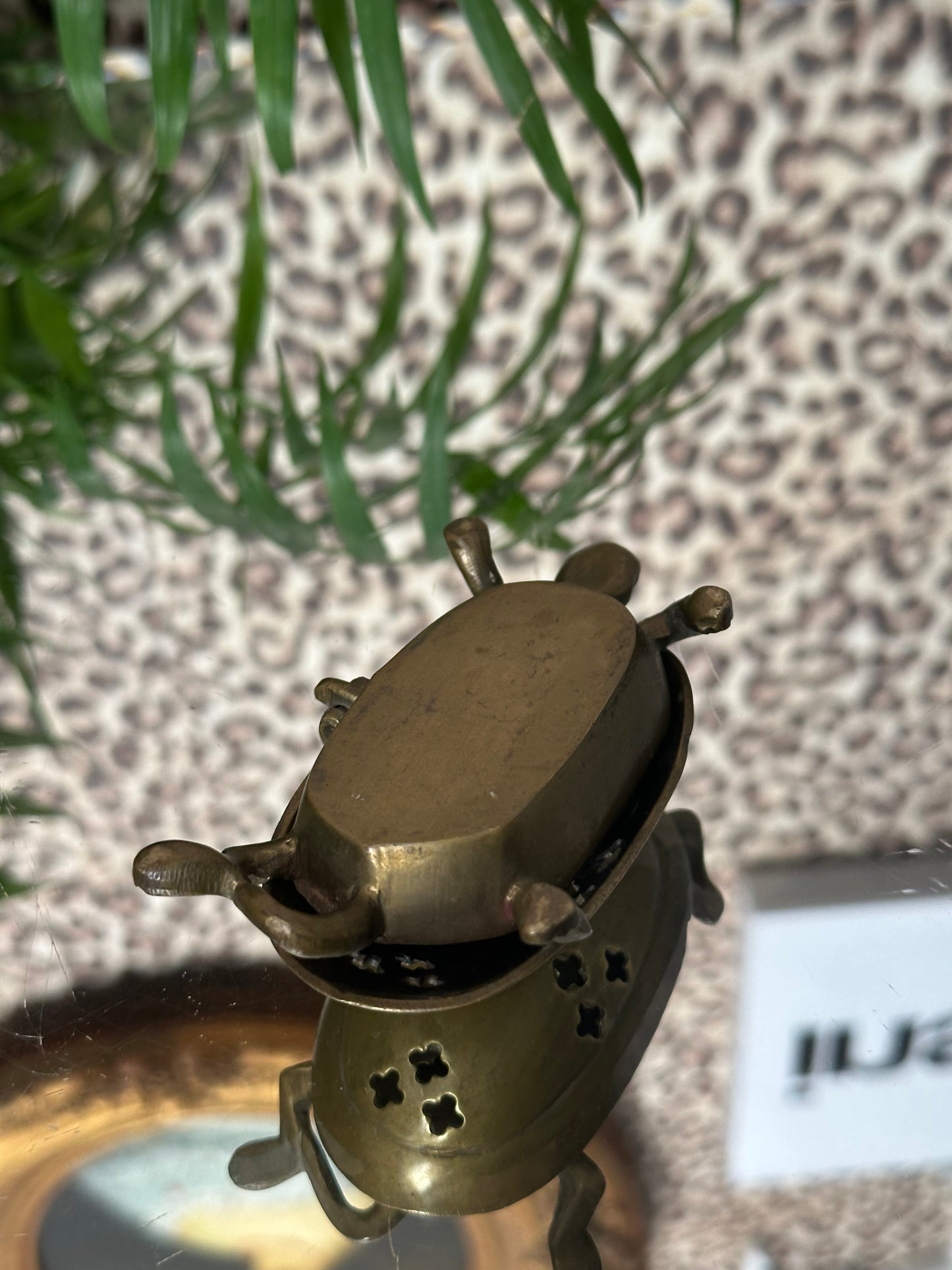 Brass Tortoise Incense Holder