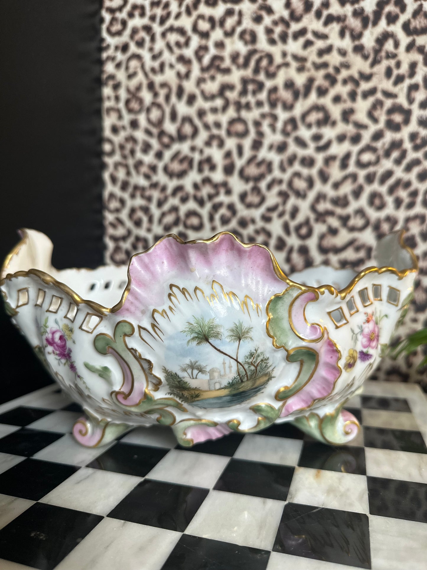 Porcelain Footed Jardiniere Bowl