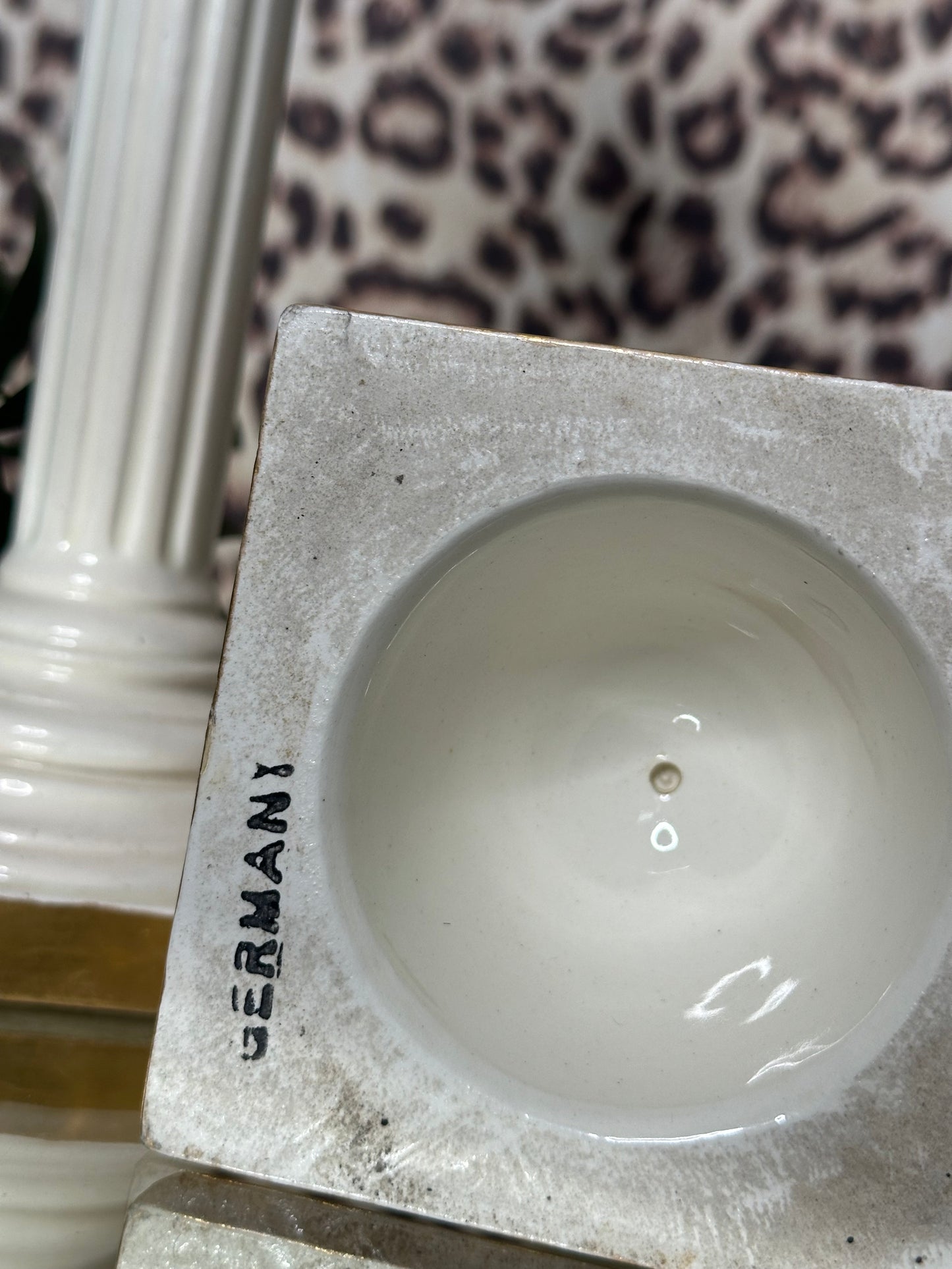 Germany-Marked Column Candlesticks
