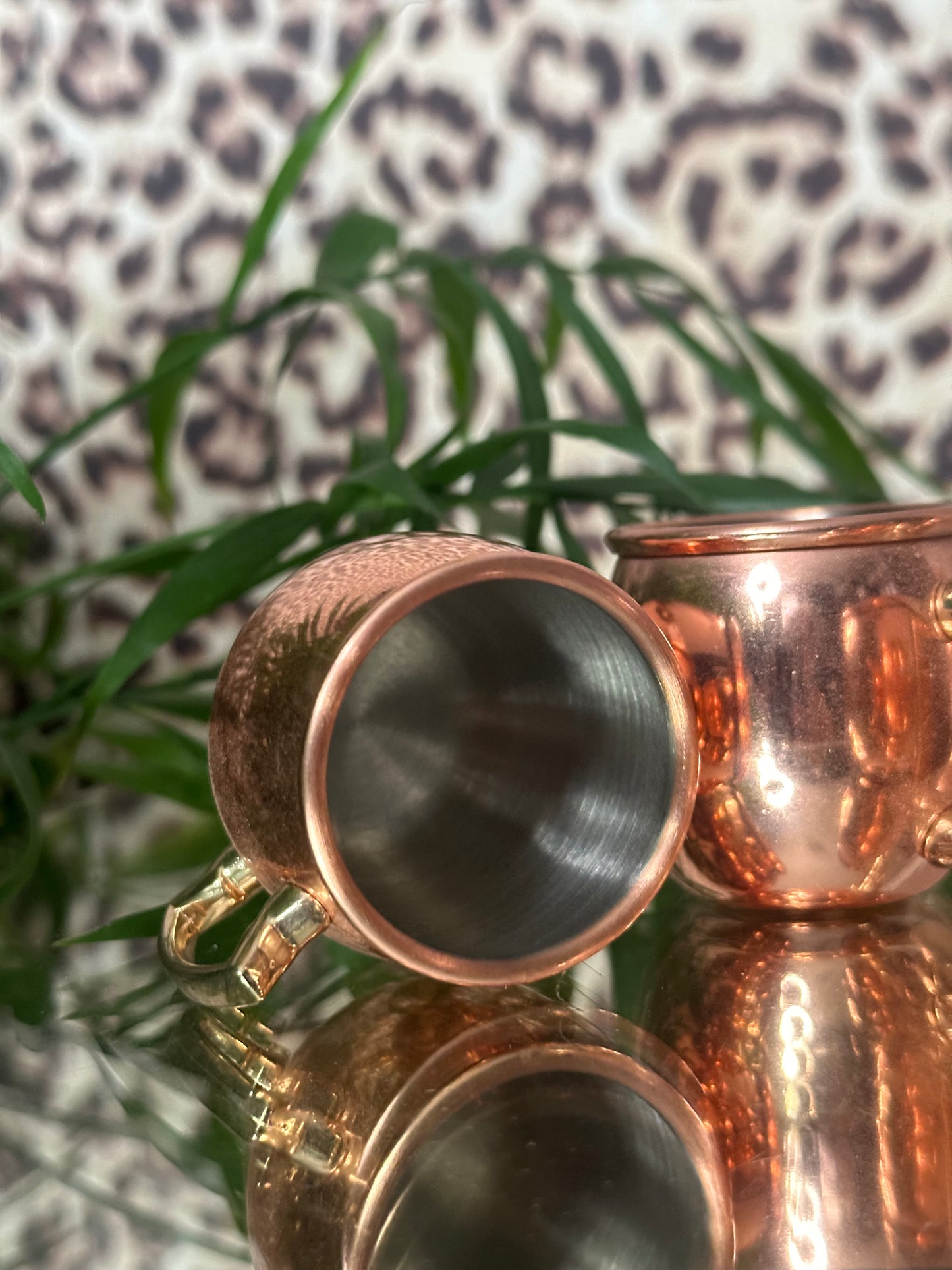 Set of 4 Copper Espresso Cups
