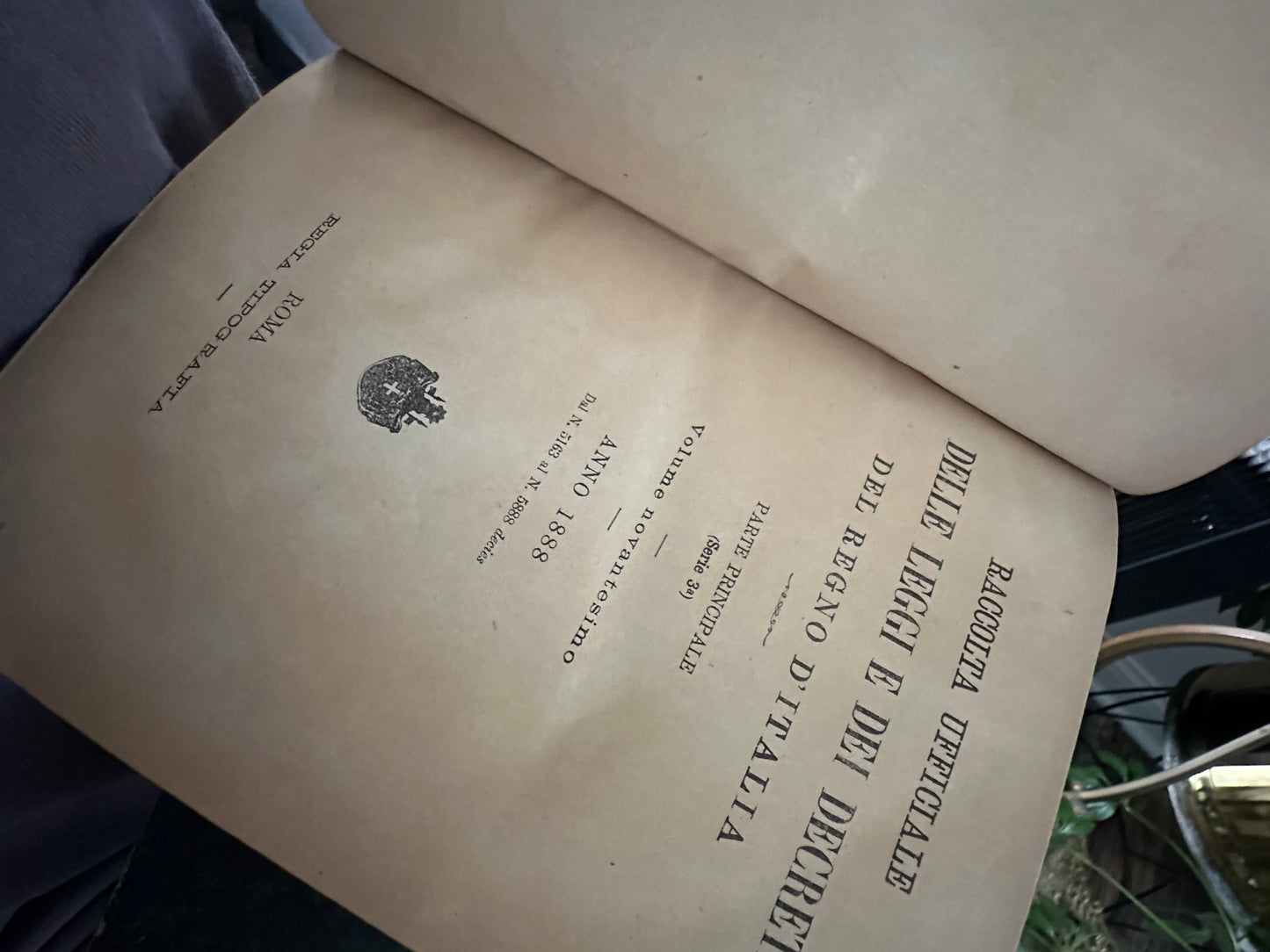 Leggi e Decreti del Regno D’Italia from 1875, 1882, and 1888 (Set of 3)