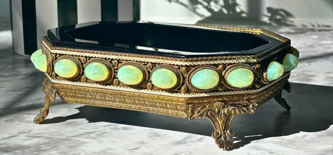 A Glimpse into the Beauty of Black Opaline and Ormolu