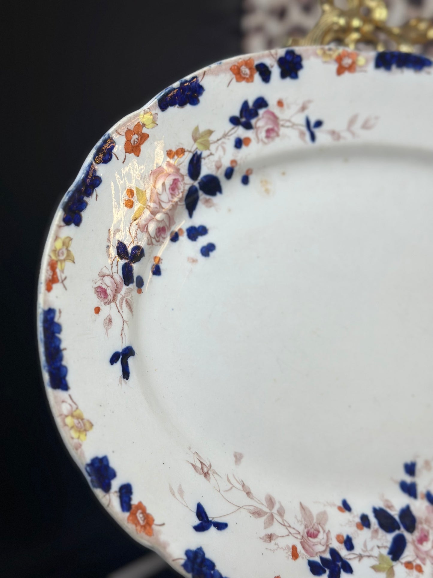 14” S. Hancock & Sons Semi-Porcelain Millais Platter – Stoke-on-Trent