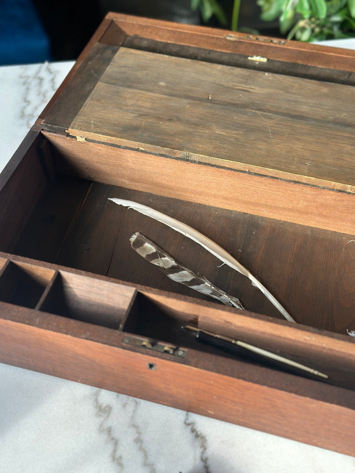 Walnut Traveling Secretary’s Writing Desk