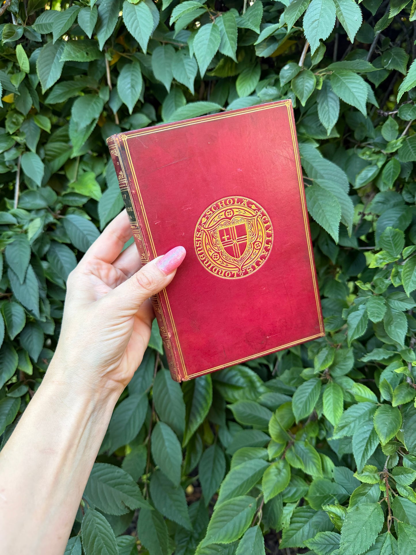 1880 Philip Van Artevelde by Sir Henry Taylor City of London School Oxblood Leather Double Armorial Book