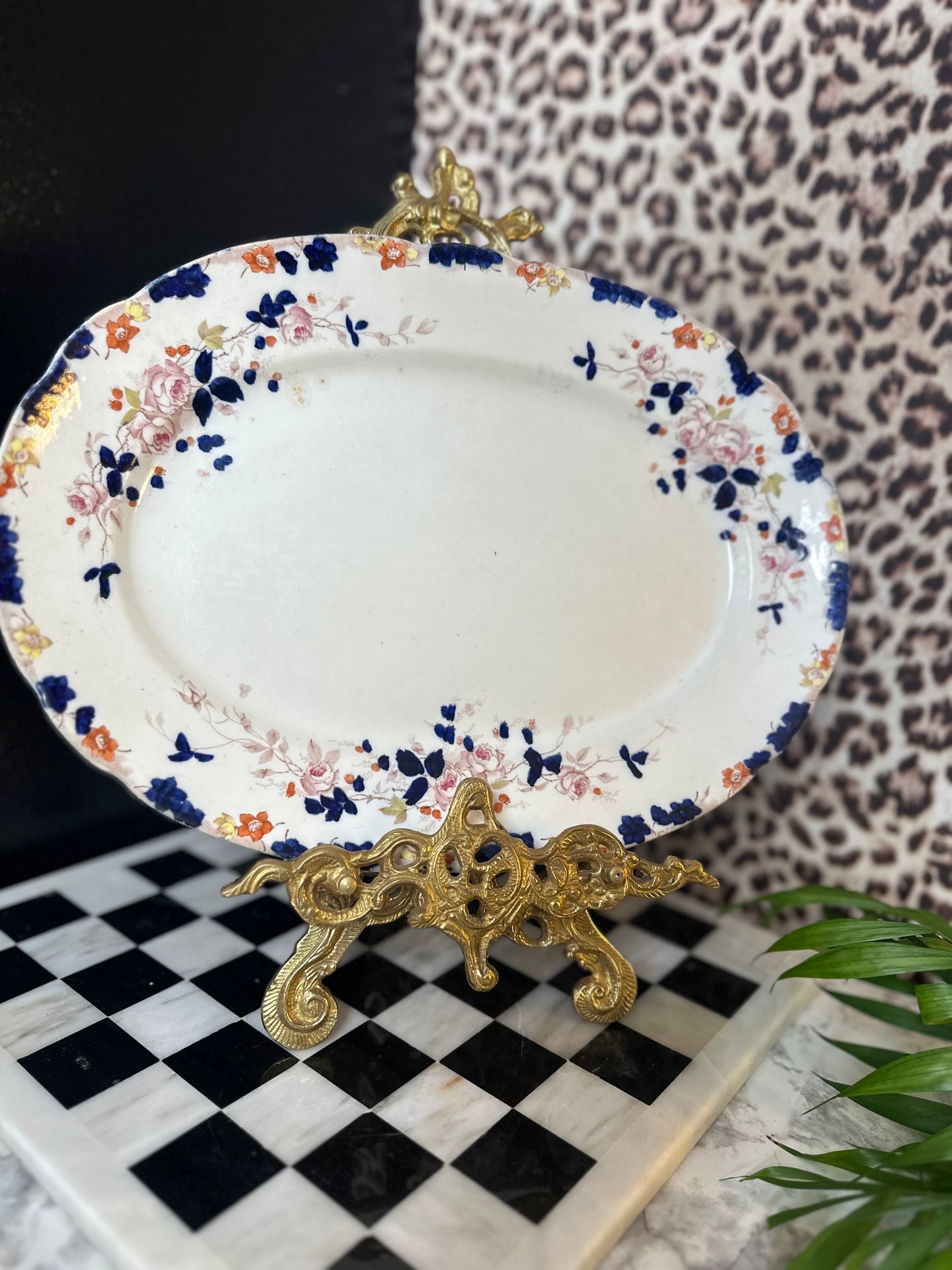 14” S. Hancock & Sons Semi-Porcelain Millais Platter – Stoke-on-Trent
