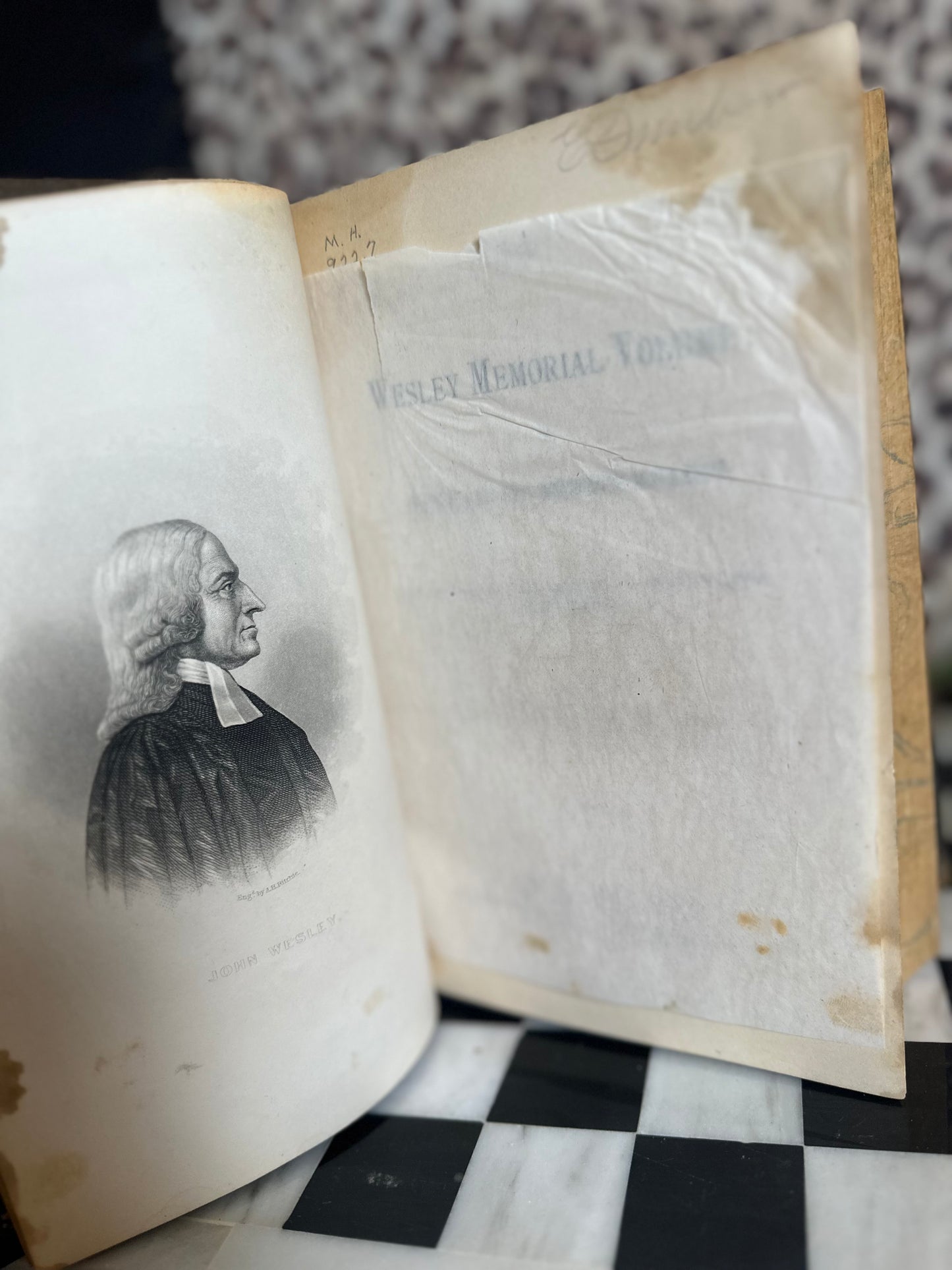 Wesley Memorial Volume Book (1800s)