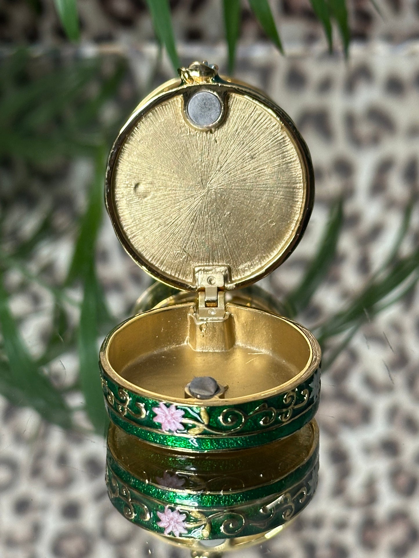 Mini Green Birdcage Trinket Dish