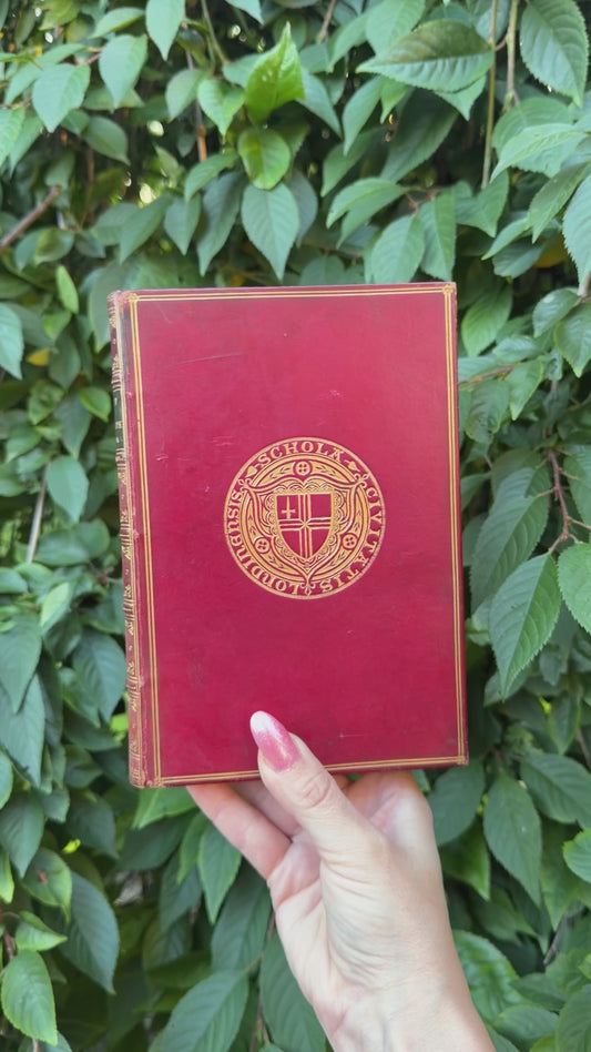 1880 Philip Van Artevelde by Sir Henry Taylor City of London School Oxblood Leather Double Armorial Book